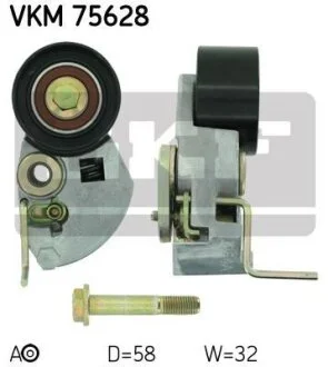 Натягувач ременя HYUNDAI/KIA Accent/Elantra/Santa Fe/Tucson/Cee\'d/Cerato/Sportage "1,5/2,2L "01>> ="" SKF ="VKM75628"