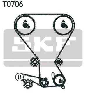 К-кт. ГРМ (2шт. ремня + 3шт. ролика + натягувач SKF VKMA95959