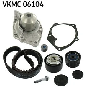 Фото комплект ГРМ, пас+ролик+помпа SKF VKMC06104 Комплект ГРМ, пас+ролик+помпа SKF VKMC06104