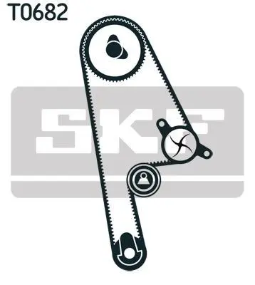 Водяной насос + комплект зубчатого ремня SKF VKMC930052 (фото 1)