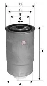 Фільтр паливний SOFIMA S 2810 NR