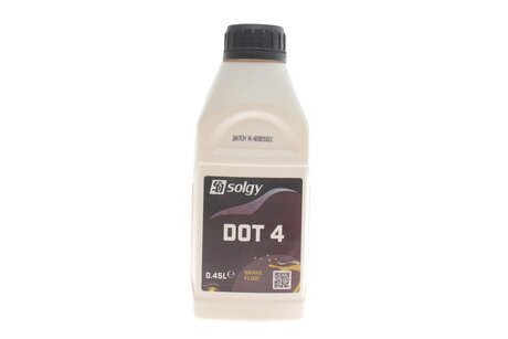 Рідина гальмівна DOT 4 (0,45 L) Solgy 504008