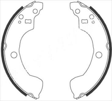 Гальмiвнi колодки барабаннi, к STARLINE BC08870