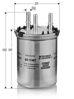 Фильтр топливный VAG A1 1.6Tdi 2011- TECNECO GS11467 (фото 1)