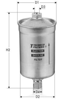 Фільтр палива Alfa Romeo Fiat Lancia VW - МОДЕ TECNECO IN96 (фото 1)