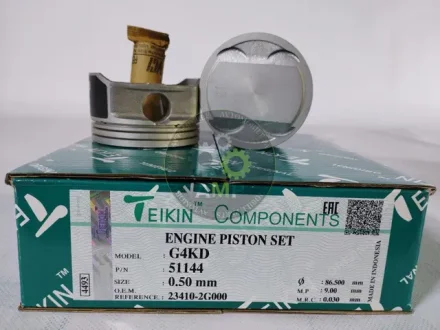 Поршень ДВЗ 0.5 (4шт.+пальці)) Hyundai 2.0 (G4KD) IX-35 (09-), Sonata (09-), Tucson (09-) TEIKIN 51144-050