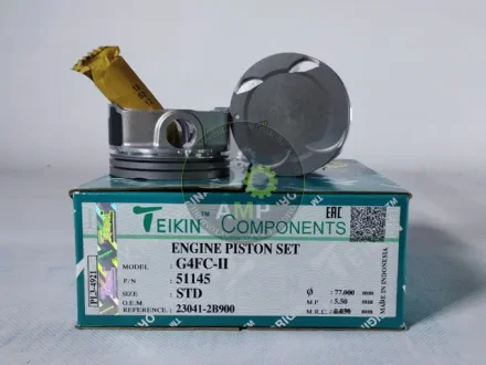 Поршень ДВС STD (4шт.+пальці)) Hyundai 1.6 (G4FC-II) Elantra (15-), Cerato (16-) TEIKIN 51145-STD