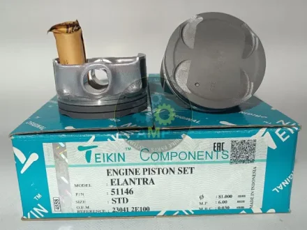 Поршень ДВС STD (4шт.+пальці)) Hyundai 1.8 (G4NB) Elantra (15-), Soul, i40 (11-) TEIKIN 51146-STD