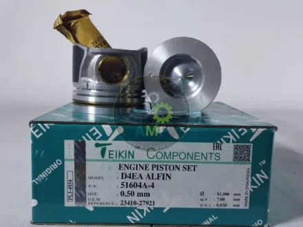 Поршень ДВС 0.5 (4шт.+пальцы) Hyundai 2.0D (D4EA ALFIN) Santa Fe (-05), Tucson (06-) TEIKIN 51604A-4-050