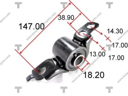 Сайлентблок важеля mazda 323 1.6/1.8 94-98 TENACITY AAMMA1006