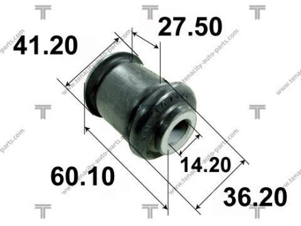 Сайлентблок рычага mitsubishi lancer 02- TENACITY AAMMI1009