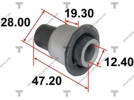 Сайлентблок важеля nissan tiida 04-12 TENACITY AAMNI1076