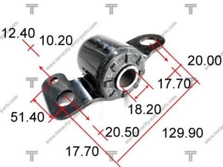 Сайлентблок рычага toyota corona 1.6/2.0 87-92 TENACITY AAMTO1001