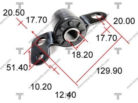 Сайлентблок рычага toyota corona 1.6/2.0 87-92 TENACITY AAMTO1002