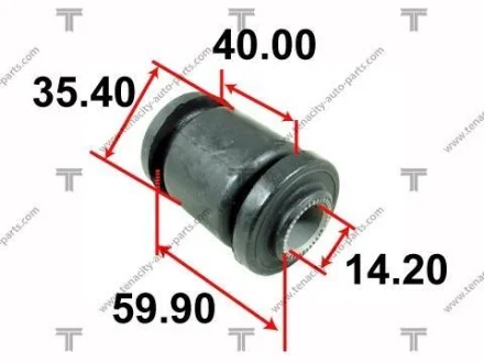 Сайлентблок важеля toyota corolla 1.8 91-13 TENACITY AAMTO1028