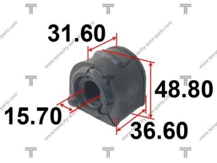 Втулка стабилизатора mazda mazda 3 03-09 TENACITY ASBMA1017