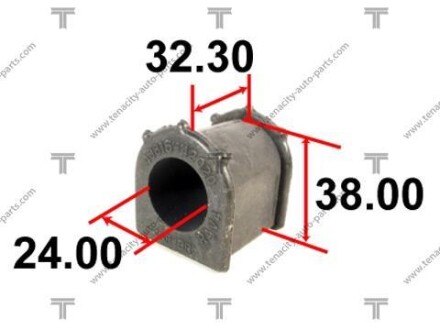 Втулка стабілізатора toyota rav4 1.8/2.0 94-00 TENACITY ASBTO1017