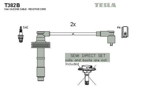 Комплект кабелей зажигания TESLA T382B