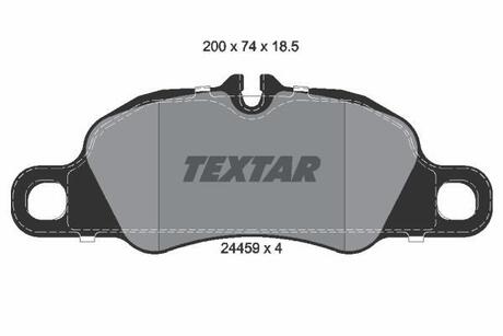 Колодки гальмівні дискові TEXTAR 2445901