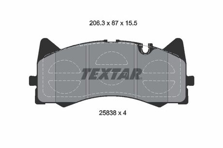 Комплект тормозных колодок TEXTAR 2583801