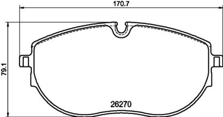 Комплект тормозных колодок TEXTAR 2627001 (фото 1)