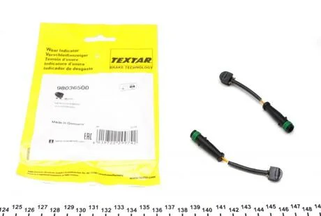 Датчик, знос колодок TEXTAR 98036500