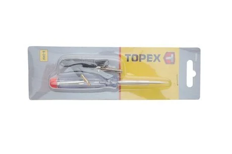 Индикатор напряжения бортовой сети автомобиля 6-24 В, 140 мм (TOPEX) Topex 39D082