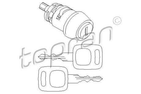 Циліндр замка TOPRAN / HANS PRIES 107090