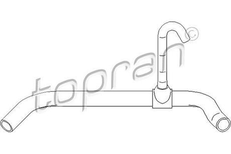 Шланг радиатора (система охлаждения) TOPRAN / HANS PRIES 111799