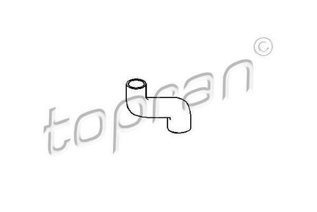 Патрубок системы охлаждения TOPRAN / HANS PRIES 205721