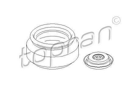 Опора стійка амортизатора TOPRAN / HANS PRIES 300355