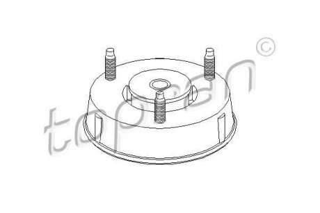 Опора амортизатора TOPRAN / HANS PRIES 302 358