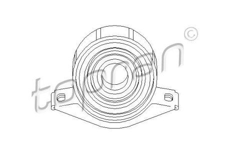 Подшипник карданного вала подвесной TOPRAN / HANS PRIES 400080