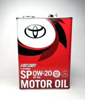 Олива для двигуна Synthetic Motor Oil 0W-20, 4л TOYOTA 0888013205