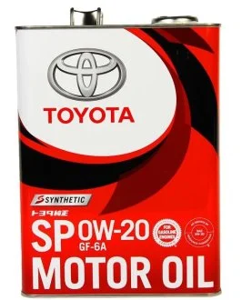 Олива для двигуна Synthetic Motor Oil 0W-20, 4л TOYOTA 0888013205