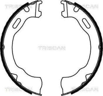 Комплект гальмівних колодок, Стоянкове гальмо TRISCAN 810080007