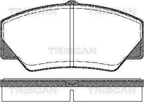 Колодки гальмівні передні TRISCAN 811016844 (фото 1)