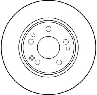 Диск гальмівний (1 шт.).) MERCEDES 200/230/250/300/E200/E220/E250 TRW DF1581