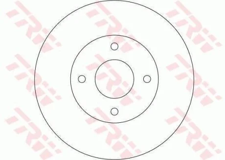 Диск тормозной (1 шт.).) NISSAN Almera/Primera/Primera Estate/Wagon TRW DF4169