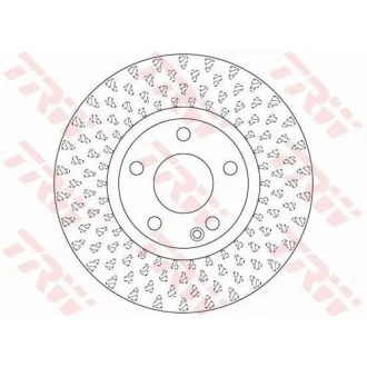 Диск гальмівний (1 шт.).) MERCEDES A(W176)/ B(W246) "F D=295mm "12>> TRW DF6501