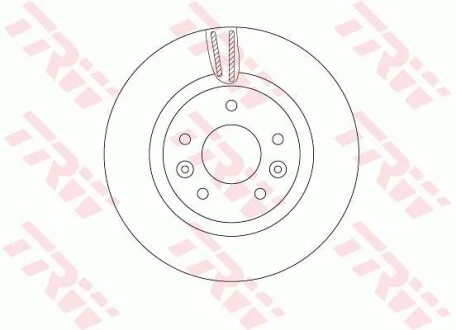 Диск гальмівний (1 шт.).) NISSAN/RENAULT Qashqai/X-Trail/Kadjar "F D=296mm "13>> TRW DF6786