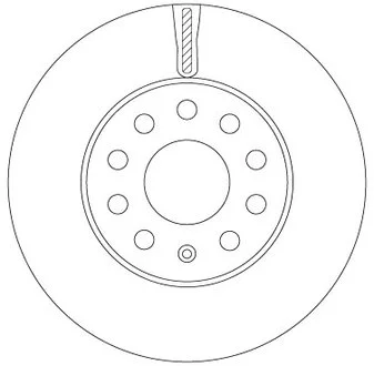 Диск тормозной SEAT/SKODA/VW Leon/Octavia/Golf "F D=276mm "14>> TRW DF6903S