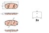 Комплект тормозных колодок, дисковый тормоз TRW GDB3638 (фото 1)