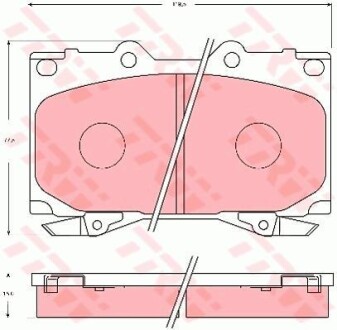 Колодки дискового тормоза TRW GDB7072 (фото 1)