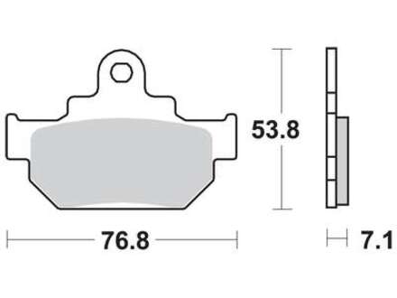 Гальмівні колодки LUCAS TRW MCB550