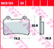 Тормозные колодки TRW MCB559 (фото 2)
