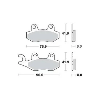 Комплект гальмівних колодок TRW MCB582