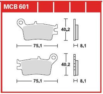 Тормозные колодки TRW MCB601