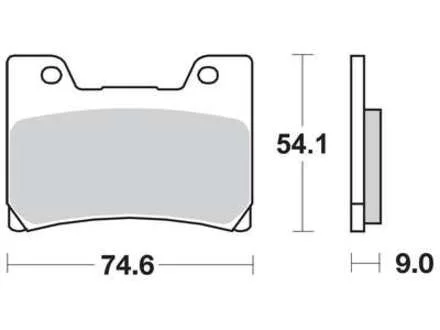 Комплект гальмівних колодок TRW MCB622SV