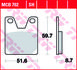 Тормозные колодки TRW MCB702 (фото 2)
